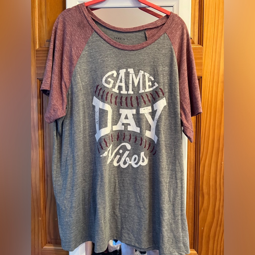 Torrid baseball tee. Size 3x